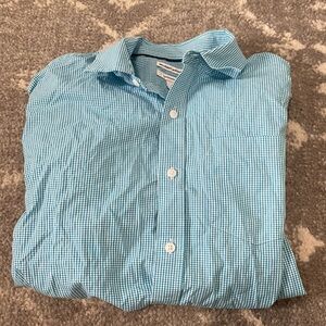 Blue & White Striped Button Down Shirt